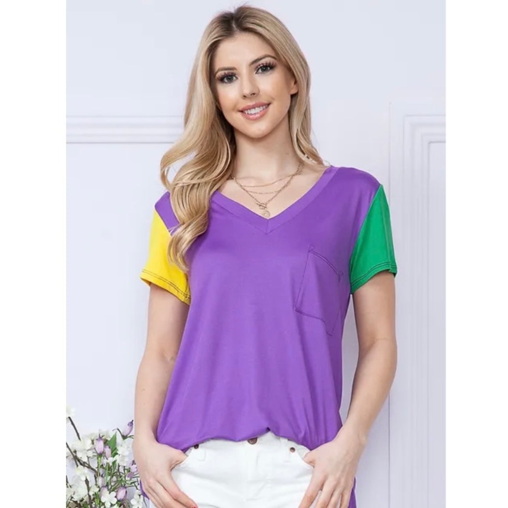 Mardi Gras Short Sleeve T-Shirt NWT